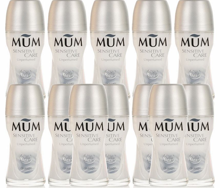 Mum Unperfumed Roll On 12 Pack