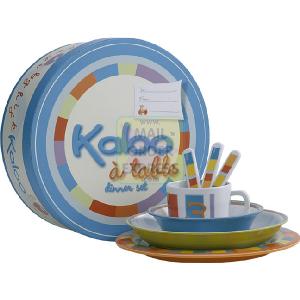 Kaloo 1 2 3 Plates Cup and Cutlery Melamine Set