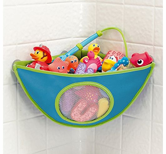 Corner Baby Bath Toy Organiser - Blue
