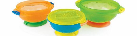 Stay Put Suction Bowls (Pack of 3)