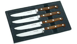 Mundial 2100 Wood 4pc 5inch Steak Knife Set