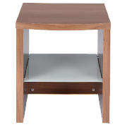 Munich 1 shelf Side Table, walnut Effect