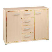 Munich 2 door 4 drawer Sideboard, Maple effect