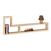 long wall mounted Storage, Maple effect