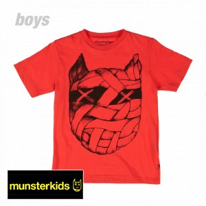 Munster T-Shirts - Munster Crosseyed T-Shirt - Red