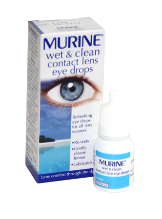 Wet and Clean Contact Lens Eye Drops