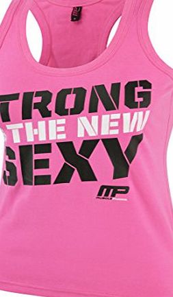 Musclepharm Womens Printed Vest - Black/Hot Pink, Medium