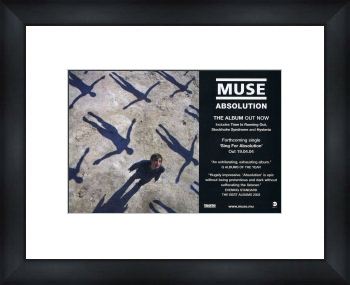 MUSE Absolution - Custom Framed Original Ad