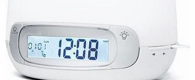 Muse ML-30 CR Multi-coloured Mood Light with Radio Alarm and FM / MW Tuner White