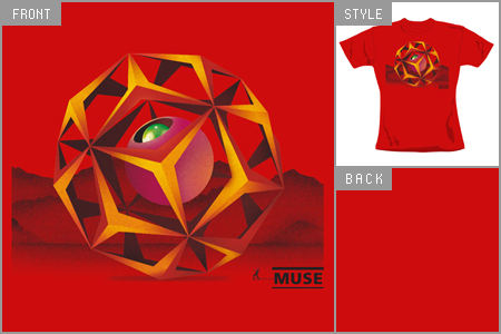 (Red Hex) Fitted T-shirt cid_6265SKC