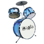 Alley Three Piece Junior Drum Kit - Blue