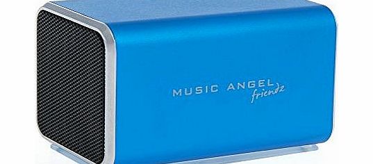 Music Angel Friendz Universal Portable Stereo Rechargeable Speaker for iPhone/iPad/iPod/MP3 Players/PC/MAC - Blue