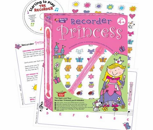 Music For Kids Open and Play Recorder Princess Pack
