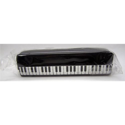 Music Sales Black Keyboard Design Pencil Case