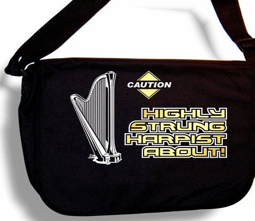 MusicaliTee Harp Highly Strung About - Sheet Music amp; Accessory Bag Carry Case - MusicaliTee