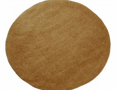 Muskhane Round felt carpet - hazelnut `One size