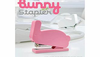 Pink bunny-shaped stapler