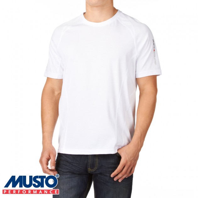 Mens Musto Evolution Sunblock T-Shirt - White