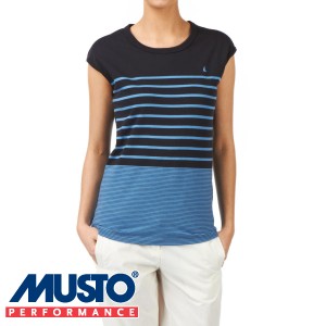 Musto T-Shirts - Musto Sky T-Shirt - Navy/Baltic