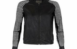 Muubaa Lagan Laser leather bomber jacket