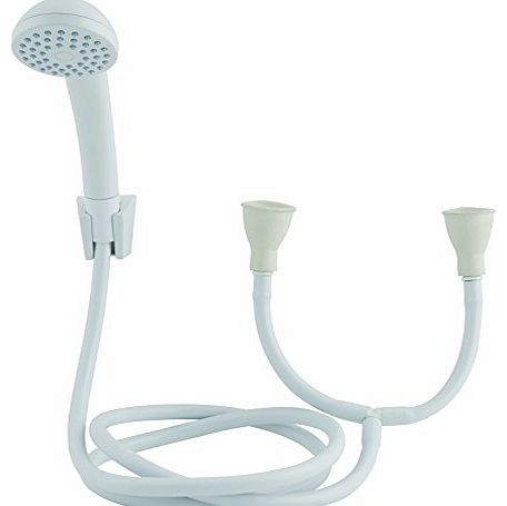 MX Bath/Basin Push On Tap Shower Kit - Shower Head, 125cm Hose & Bracket RAO