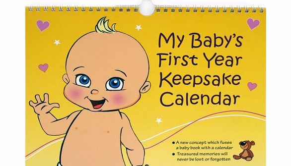 My Babys First Year Keepsake - Annual Memory Book. The perfect gift idea for baby shower and gift baskets.