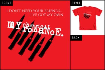 My Chemical Romance (I Don` Need Your Friends) T-shirt