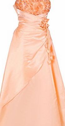 MY EVENING DRESS Ladies Long Taffeta Evening Dress Flower Wrap Layered Formal Elegant Dresses Ball Gown Womens Burgundy Size 8