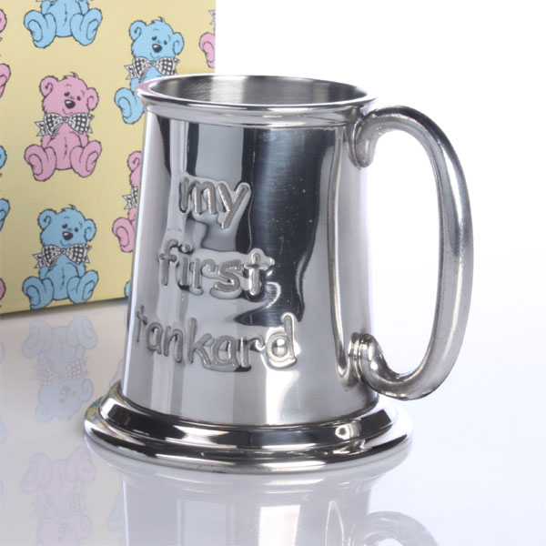 First Tankard Engraved