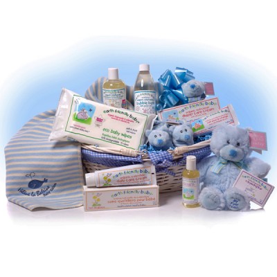 MY First Teddy Baby Boy Basket