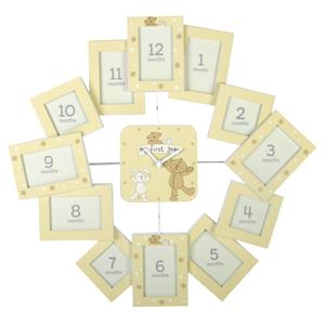 MY First Year Clock and Photo Frame