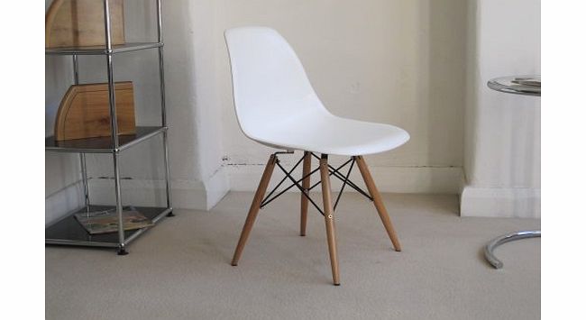 My-Furniture Charles Eames Eiffel Inspired White DSW Side Dining Chair