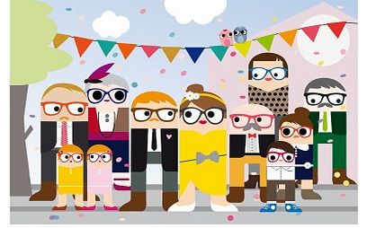 My Name is Simone Family feast poster Multicoloured `One size