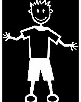 Official My Stick Figure Family Car Sticker Decal Teen Boy Male in Shorts TM8