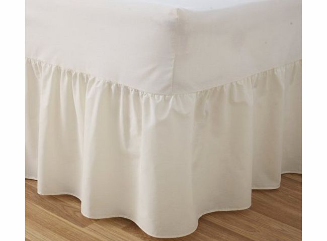 My1stWish New Super Soft Plain Colour Cotton Valance Bed Sheet Uk