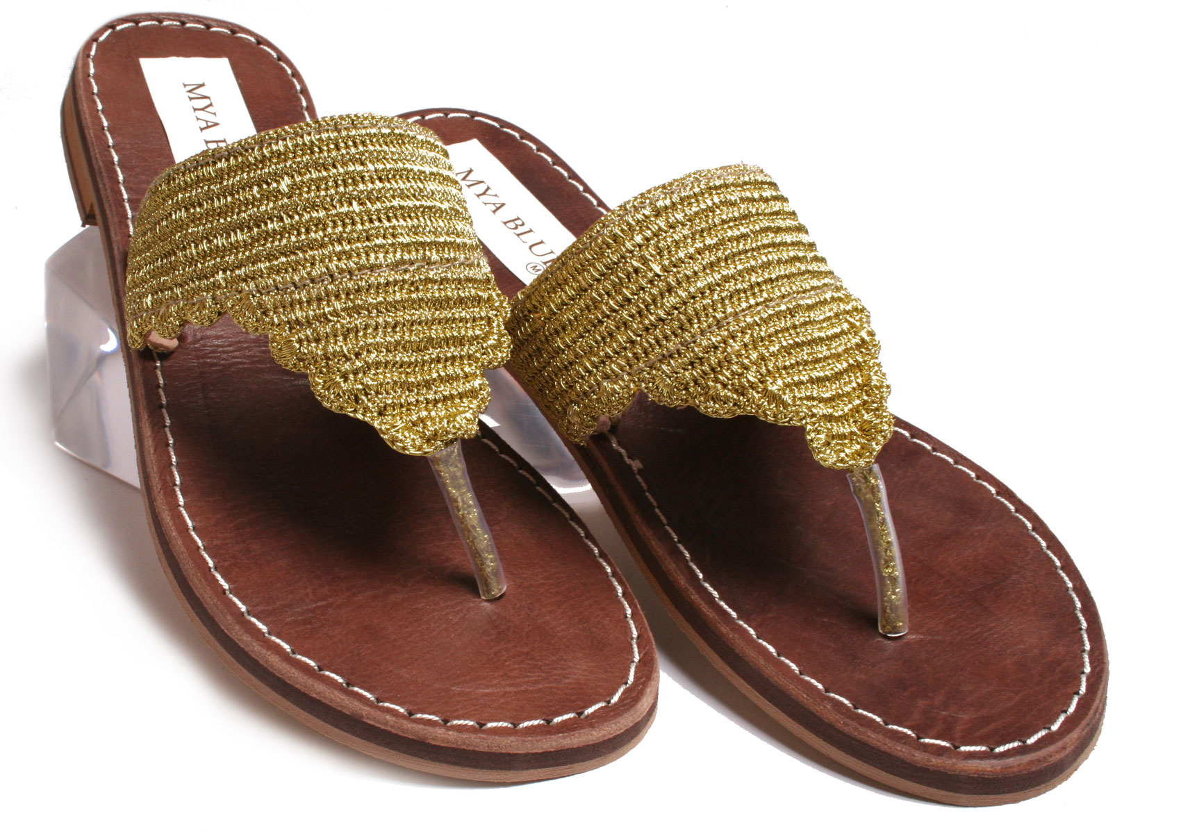 Mya Blue Casablanca Gold Sandal by Mya Blue