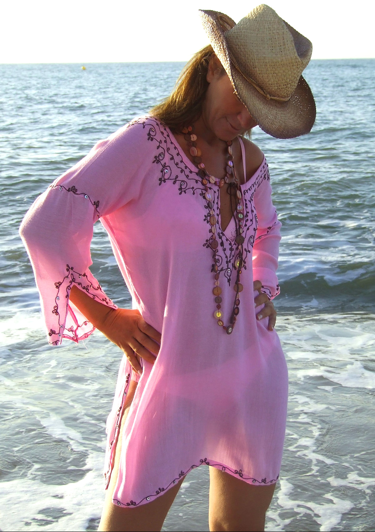 Mya Blue Medina Short Kaftan by Mya Blue