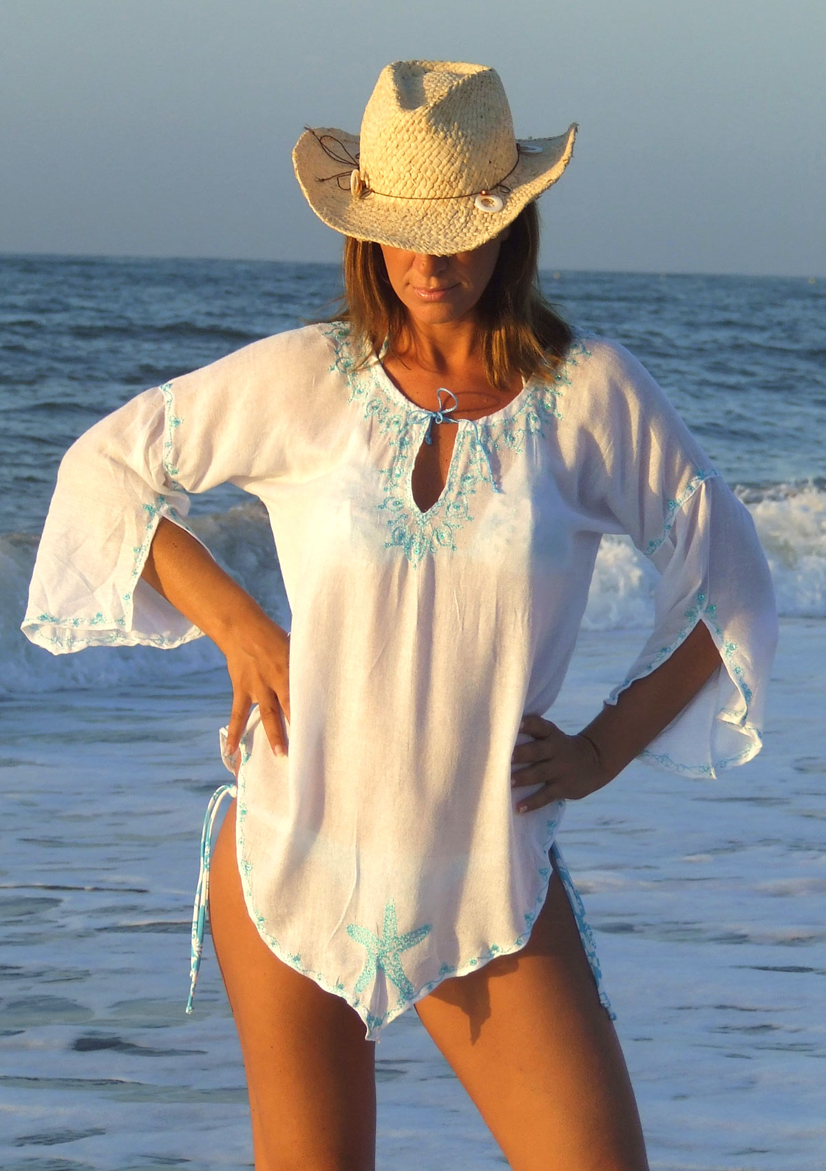 Mya Blue Ourika Short Kaftan by Mya Blue