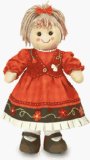 MyDoll Rag Doll Blonde Hair, Red Tartan Dress with Red Waistcoat - MyDoll