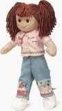 MyDoll Rag Doll Brown Hair, Pink Shirt and Blue Denim Trousers - MyDoll