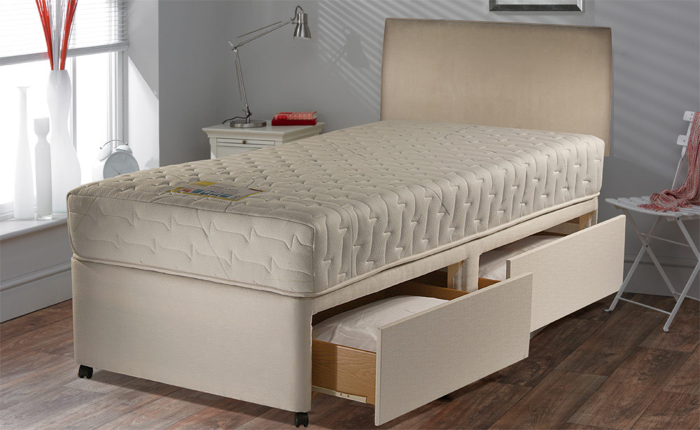 Myers Dream Charm Divan Bed, Double, 2 Drawers