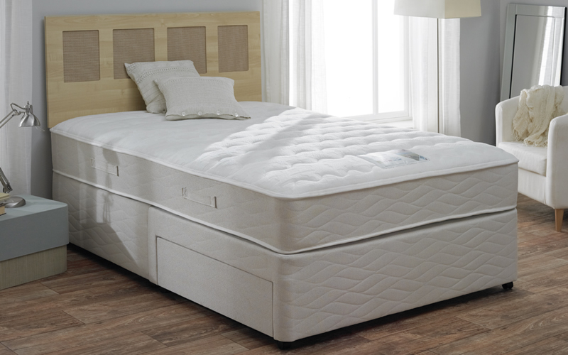 Myers Tranquility Divan Bed, Double, No Storage