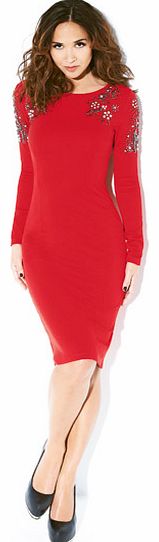 Myleene klass Shoulder Embellished Dress
