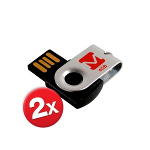 MyMemory MyMini 4GB USB Flash Drive x 2