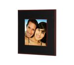 Luxury Photo on wood with black background/mahogany trim - 15x15cm (6x6)