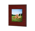 myPIX Luxury Photo on wood with mahogany background/wenge trim - 15x15cm (6x6)