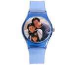 myPIX Watch with transparent blue strap