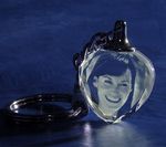 Photo etched in glass: Customised key finder