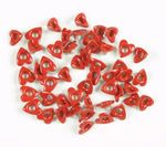 Scrapbooking accessory: Eyelets red hearts