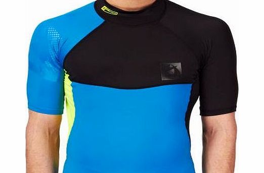 Mystic Mens Mystic Crossfire Short Sleeve Rash Vest -